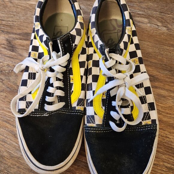 Vans x SpongeBob SquarePants Old Skool Checkerboard Sneakers - Rare Mens 8.5 - Picture 5 of 6